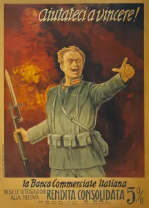 Finance Prints: Italian World War 1 bond poster