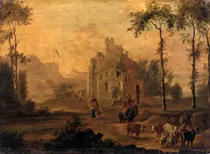 Works Prints: Italianate Landscape with herd