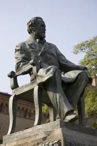 Emilia Romagna Prints: ITALY. Busseto. Statue of Giuseppe Verdi