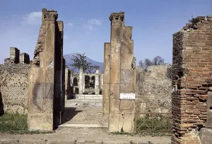 ITALY. CAMPANIA. NAPLES. Pompeii. House of Pansa. Roman art. Early Empire. AISA/Everett Collection**US SALES ONLY**