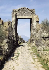 Pompeii Prints: ITALY. CAMPANIA. NAPLES. Pompeii. Nocera Gate. AISA/Everett Collection**US SALES ONLY**