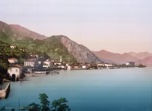 Lake Como Prints: Italy, Lake Como, (Lago Di Como), Menaggio, photochrom, circa early 1900s