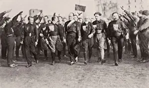 Policies Prints: Italy. March on Rome. Arrival of the fascist suite to Naples (24th October 1922)