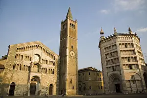 Emilia Romagna Prints: ITALY. Parma. Piazza del Duomo
