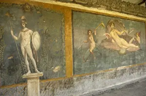 Imperium Romanum Prints: ITALY. Pompeii. Frescoes in the House of Venus in the Shell (CasadellaVenerein Conchiglia)