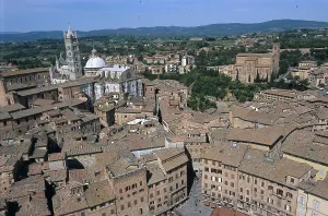 ITALY. Siena. View of the city from the tower of Palazzo Publico. AISA/Everett Collection**US SALES ONLY**