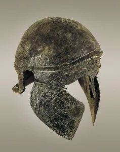 Umbria Prints: ITALY. Todi. Bronze Etruscan helmet (3rd-4th c)