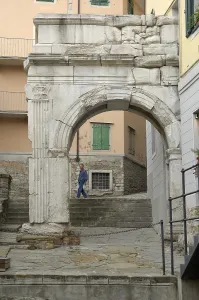 Friuli Venezia Giulia Prints: ITALY. Trieste. Arch of Riccardo (33 BC)