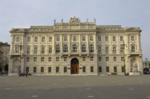 Neo Classical Prints: ITALY. Trieste. Building of the former Lloyd Triestino (1883)
