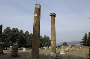 Archaeological Prints: ITALY. Trieste. Remains of the Roman basilica in San Giusto hill