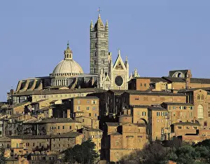 Tuscan Prints: ITALY. TUSCANY. SIENA. Siena. View with the cathedral