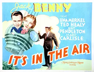 Benny Prints: IT'S IN THE AIR, Jack Benny, Una Merkel, Ted Healy, 1935