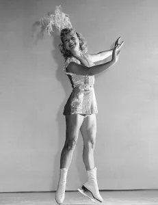 Rehearsal Prints: IT'S A PLEASURE, Sonja Henie, in rehearsal, 1945
