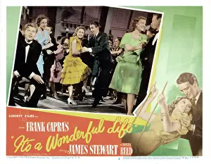 Films By Frank Capra Prints: IT'S A WONDERFUL LIFE, center from left: Donna Reed