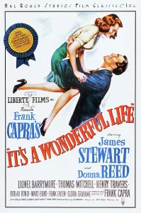 Films By Frank Capra Prints: IT'S A WONDERFUL LIFE, l-r: Donna Reed, James Stewart on poster art, 1946