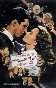 Warner Prints: IT'S A WONDERFUL LIFE, nose to nose from left: James Stewart