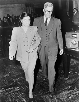 Espionage Prints: Iva Toguri D'Aquino led from Federal Court in San Francisco by a U.S. Marshall