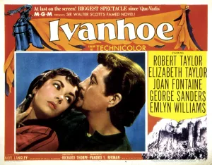Lovers Prints: IVANHOE, Elizabeth Taylor, Robert Taylor, 1952