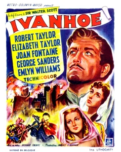 Classical Literature Prints: IVANHOE, on right, from top: Robert Taylor