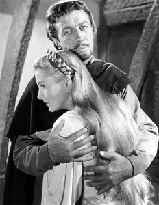 Braids Prints: IVANHOE, Robert Taylor, Joan Fontaine, 1952