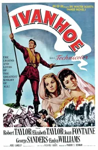 Royalty Prints: IVANHOE, Robert Taylor, Joan Fontaine, Elizabeth Taylor, 1952