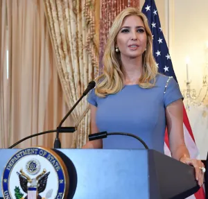 Long Prints: Ivanka Trump speaks at a US State Department ceremony, June 27, 2017. She and Sec