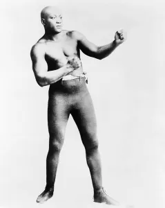 Controversy Prints: Jack Johnson in a fighting pose