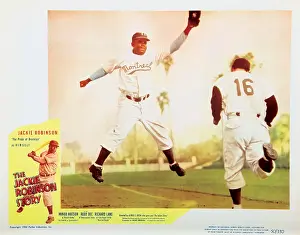Jackie Prints: THE JACKIE ROBINSON STORY, lobby card, Jackie Robinson, 1950
