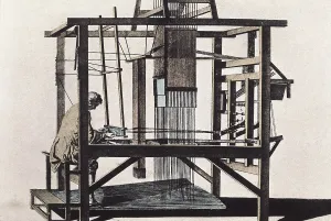 JACQUARDJoseph Marie (1752-1834). French mechanic. Mechanical loommachine invented in 1802. Engraving. AISA/Everett Collection (18319)**US SALES ONLY**