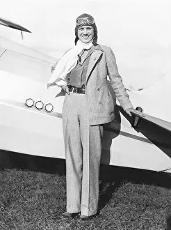 Menswear Prints: Jacqueline Cochran, sports woman pilot