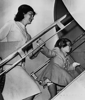 Airplane Prints: Jacqueline Kennedy, Caroline Kennedy