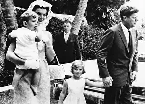 Baby Prints: Jacqueline Kennedy holding John F