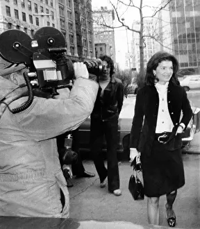 Jacqueline Kennedy Onassis arrives at New York's Federal Court