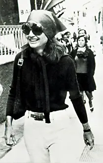 Sightseeing Prints: JACQUELINE KENNEDY ONASSIS, sightseeing during a Mediterranean cruise on the Isle of Capri