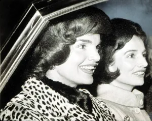 Leopard Print Prints: Jacqueline Kennedy and her sister Lee Radziwill, March 9, 1962