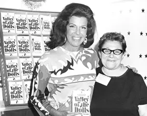 Author Prints: Jacqueline Susann and fan Anne Udin at a convention prior to the release of VALLEY OF THE DOLLS