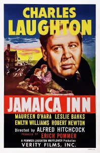 Laughton Prints: JAMAICA INN, US poster art, from front left: Maureen O'Hara