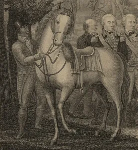 Free Blacks Prints: James Armistead, an African American slave whose Virginia owner allowed him to enlist under Lafayette