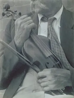 Torso Prints: James Duff, Appalachian fiddler in Hazard, Kentucky, ca. 1934