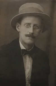 Novelists Prints: James Joyce and his family in Paris