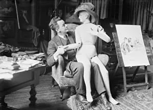 Feathered Hat Prints: James Montgomery Flagg, American magazine illustrator