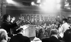 Detroit Prints: JAMES R. HOFFA- At a Teamster local meeting in Detroit