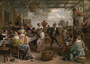 1650s Prints: Jan Steen, by The Dancing Couple
