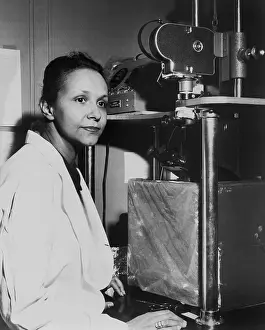 Physicians Prints: Jane C. Wright (b. 1919), worked with her father at the Cancer Research Foundation at Harlem Hospital in the 1950s