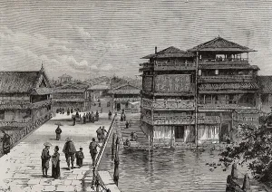 Nippon Prints: Japan (1891). Osaka. Image from 'The Illustrated London News'
