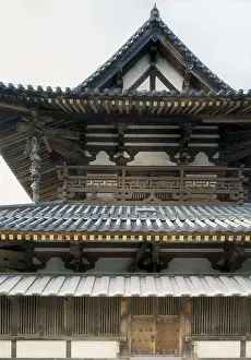 Nippon Prints: JAPAN. HONSHU. Horyuji Temple (8th c)