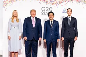 Presidents Family Prints: Japanese Prime Minister Shinzo Abe poses with President Donald Trump