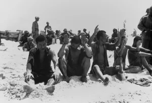 Captured Prints: Four Japanese prisoners taken during the Battle of Tarawa, Nov. 20-23, 1943