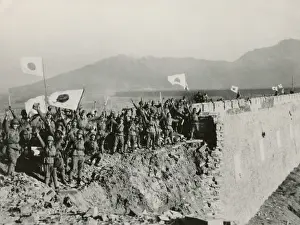 1405history Prints: Japanese soldiers celebrate the capture of Nanking