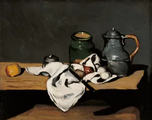Fruit Prints: Jar, Coffee Pot and Fruit, by Paul Czanne